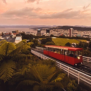 Wellington Cable Car in Wellington, NZ